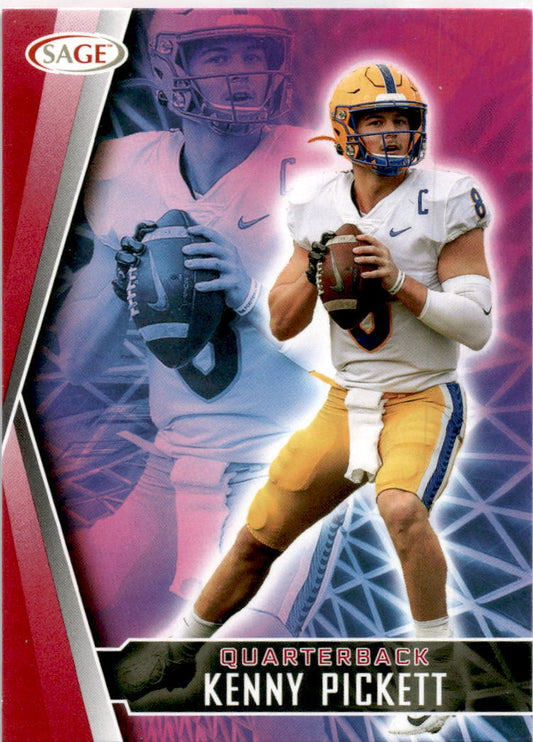 2022 SAGE Red #132 Kenny Pickett RC Pittsburgh Steelers