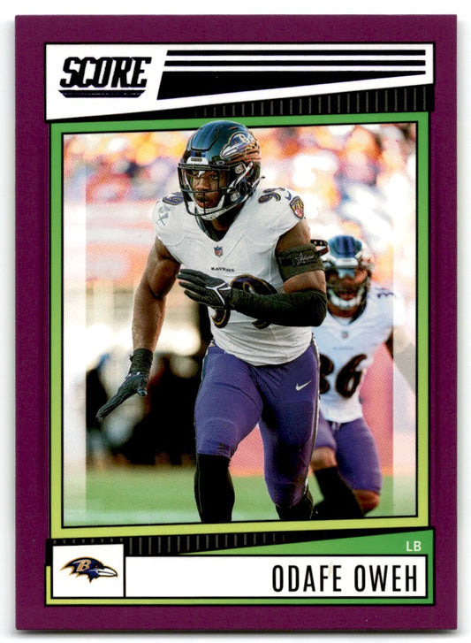 2022 Score Odafe Oweh Baltimore Ravens #187