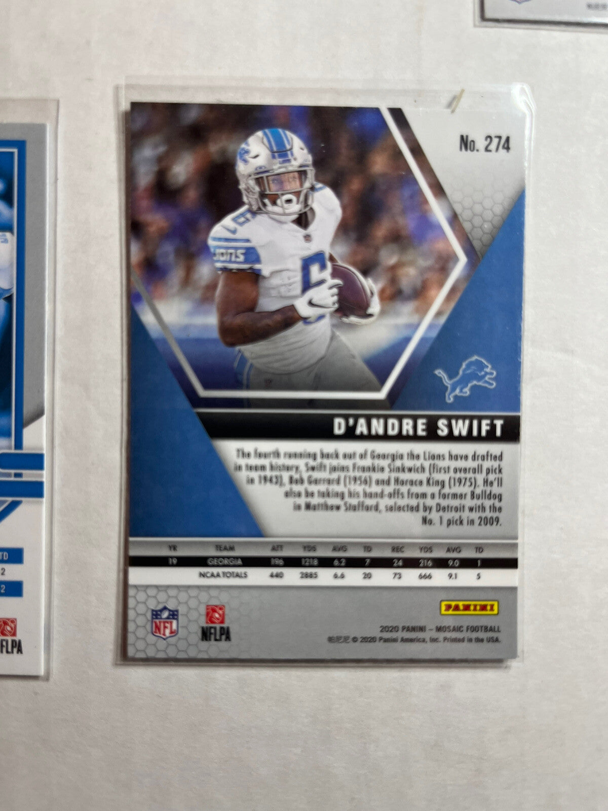 5 Card Lot D’Andre Swift 2020 and 2021 Lions 🔥
