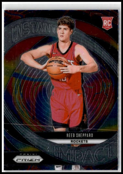 2024-25 Panini Prizm Instant Impact #24 Reed Sheppard Houston Rockets