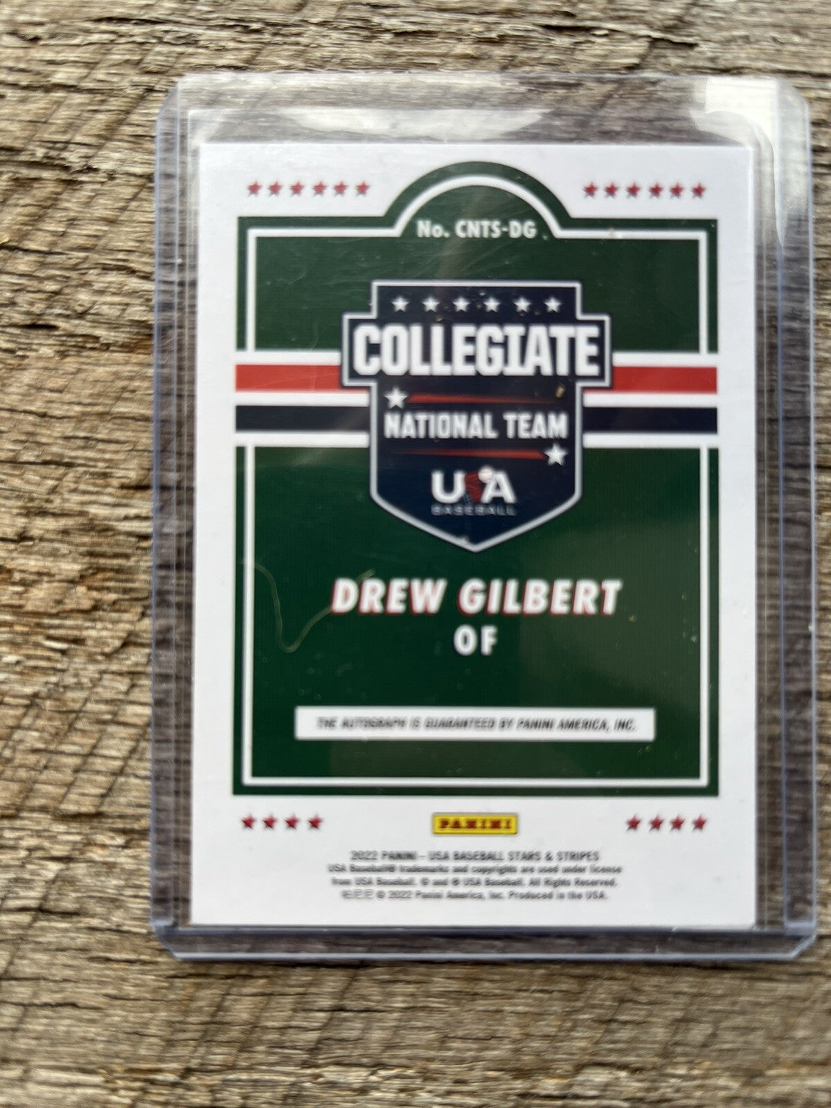 2022 Drew Gilbert  Stars Stripes USA  Auto Mets Rookie RC /103