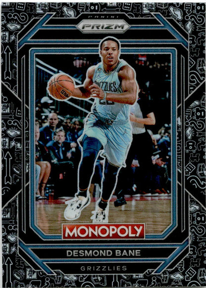 2022 Prizm Monopoly Black Monopoly #44 Desmond Bane Memphis Grizzlies