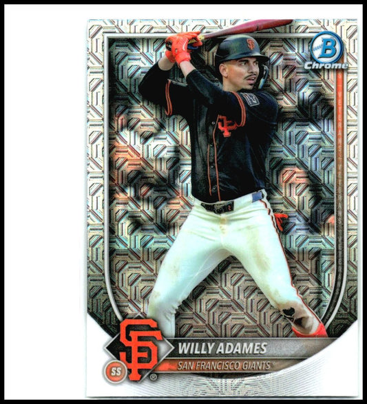 2025 Bowman Chrome Mojo Refractors #14 Willy Adames San Francisco Giants