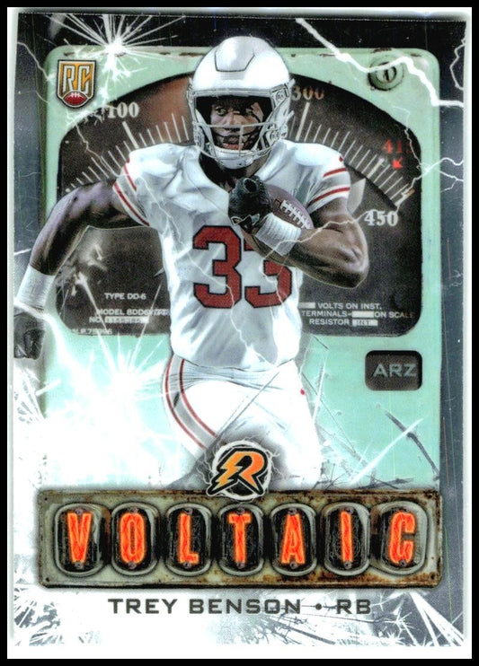 2024 Topps Resurgence Voltaic #V-17 Trey Benson Arizona Cardinals