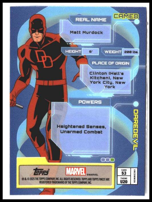 Daredevil #53 2025 Topps Finest X-Men '97