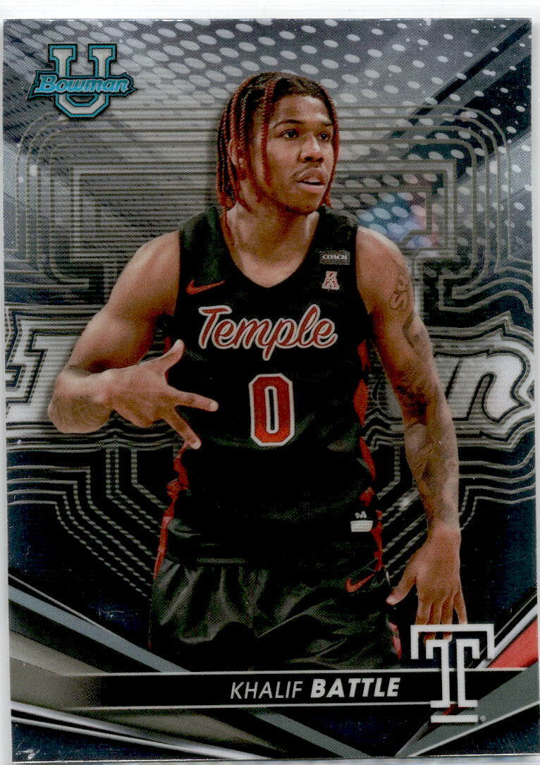2023 Bowman University Best #7 Khalif Battle Temple