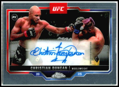 2025 Topps Chrome UFC #CRA-CD Christian Duncan