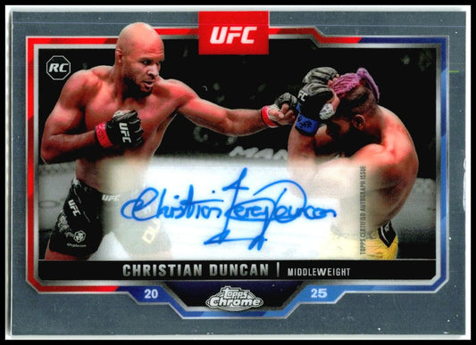 2025 Topps Chrome UFC #CRA-CD Christian Duncan
