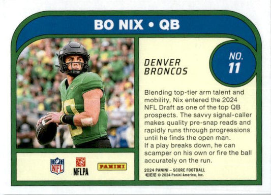 2024 Score Protential #11 Bo Nix Denver Broncos