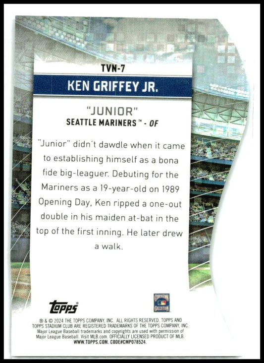 2024 Stadium Club #TVN-7 Ken Griffey Jr. Seattle Mariners