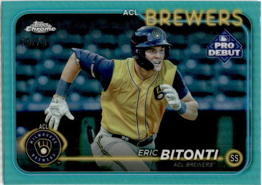 2024 Topps Pro Debut Chrome Acqua Foil #PDC-152 Eric Bitonii  /75