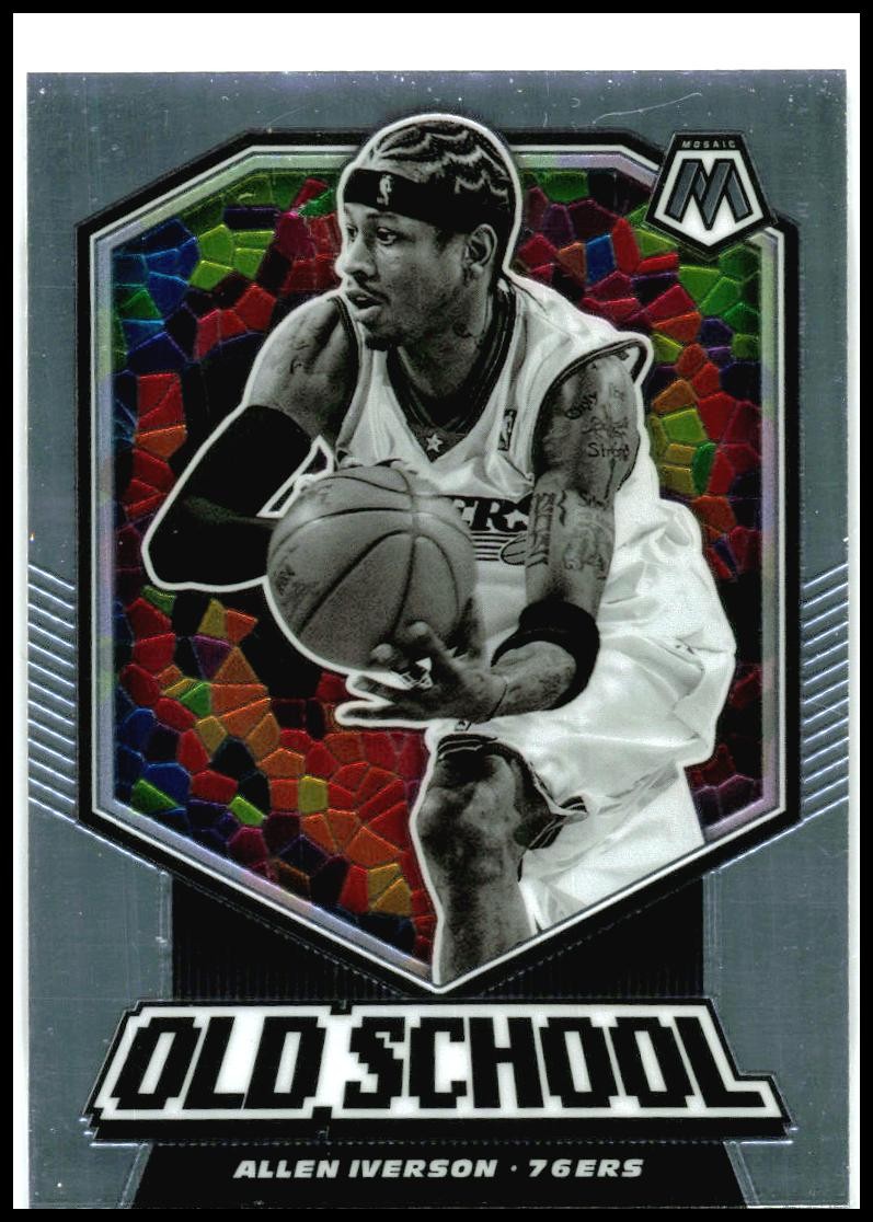 2019-20 Panini Mosaic Old School #14 Allen Iverson Philadelphia 76ers