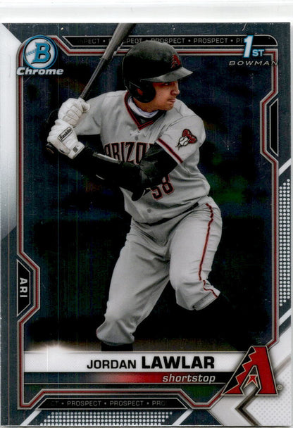2021 Bowman Draft #BDC-194 Jordan Lawlar Arizona Diamondbacks