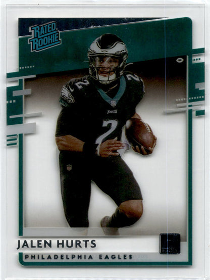 2020 Panini Chronicles Clearly Donruss Rated Rookies #RR-JAH Jalen Hurts Eagles