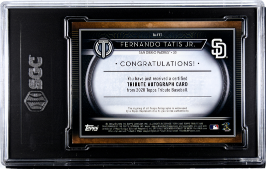 2020 Topps Tribute Auto. Purple #TA-FET Fernando Tatis Jr.
