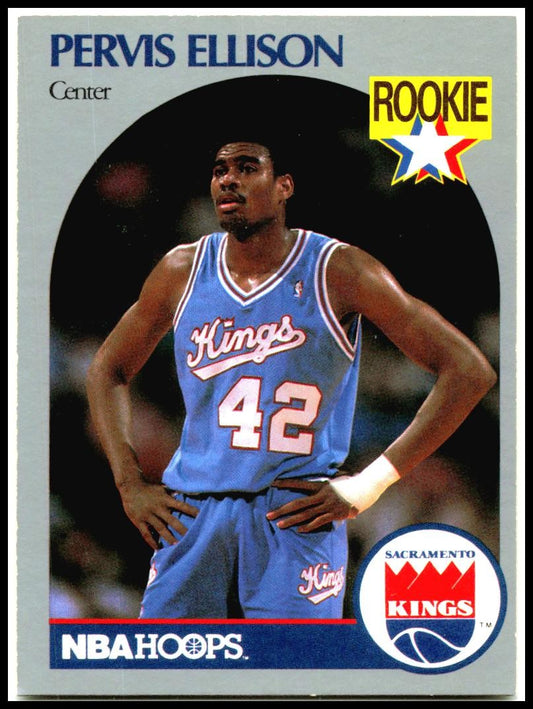 1990-91 Hoops #257 Pervis Ellison Rookie Sacramento Kings