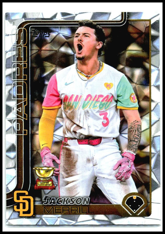 2025 Topps Diamante Foil #125 Jackson Merrill San Diego Padres