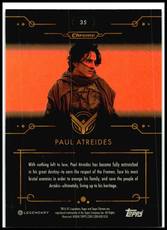 2024 Dune Chrome® - Hobby Box ##35 Paul Atreides