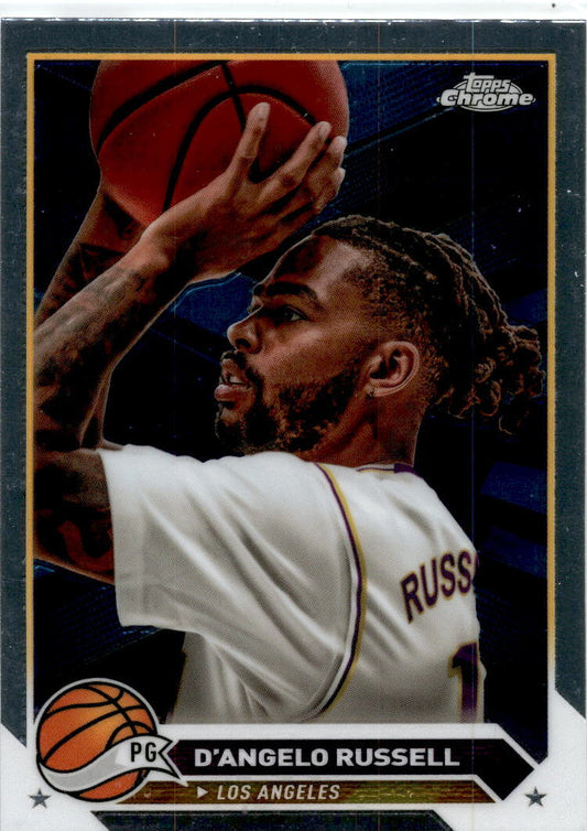 2023-24 Topps Chrome #58 D'Angelo Russell Los Angeles Lakers