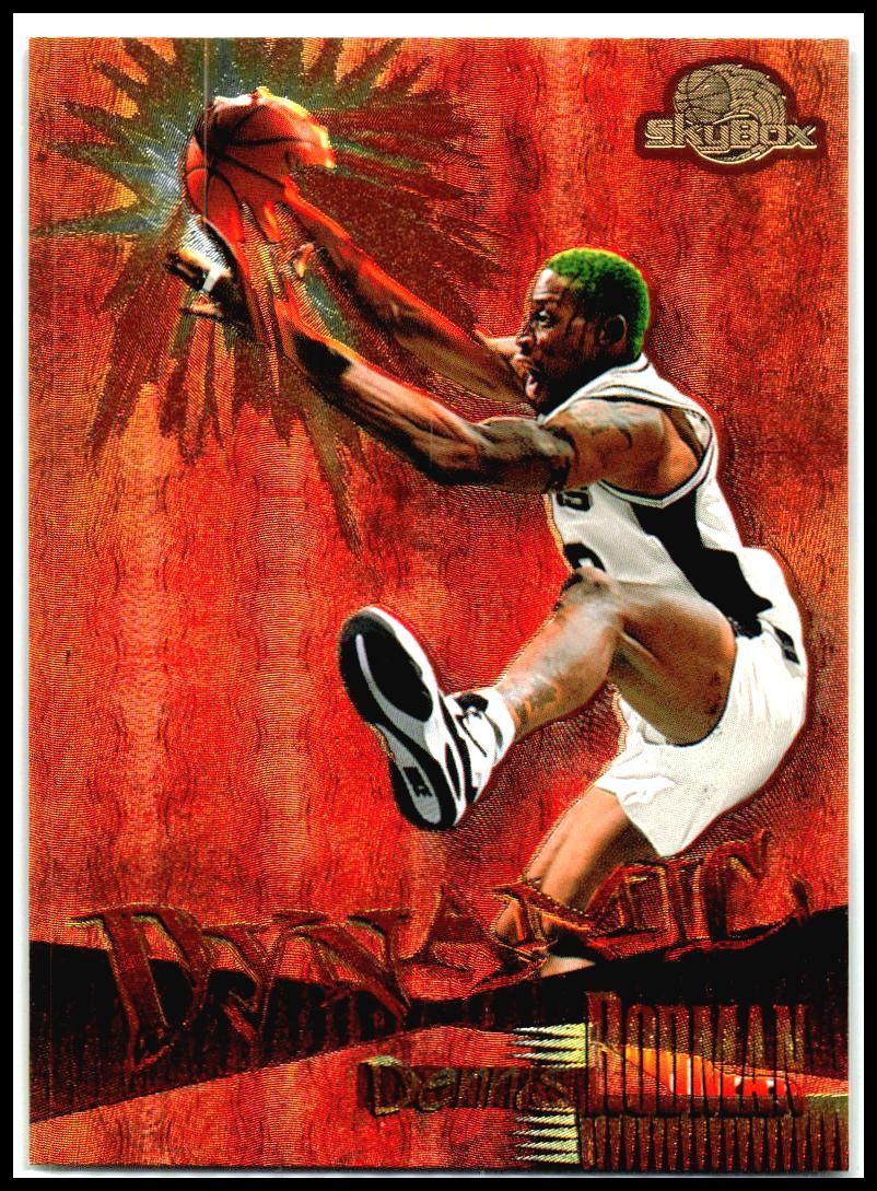 1995-96 SkyBox Premium Dynamic #D10 Dennis Rodman Chicago Bulls