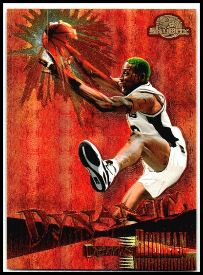 1995-96 SkyBox Premium Dynamic #D10 Dennis Rodman Chicago Bulls