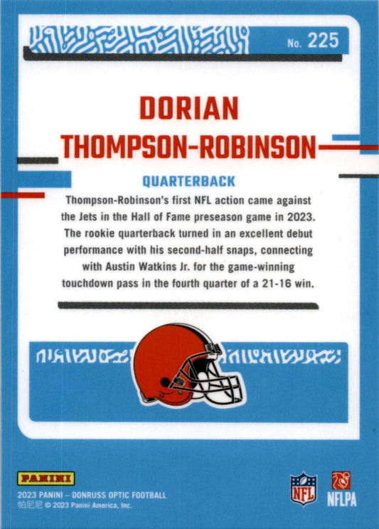 2023 Donruss Optic #225 Dorian Thompson-Robinson Cleveland Browns