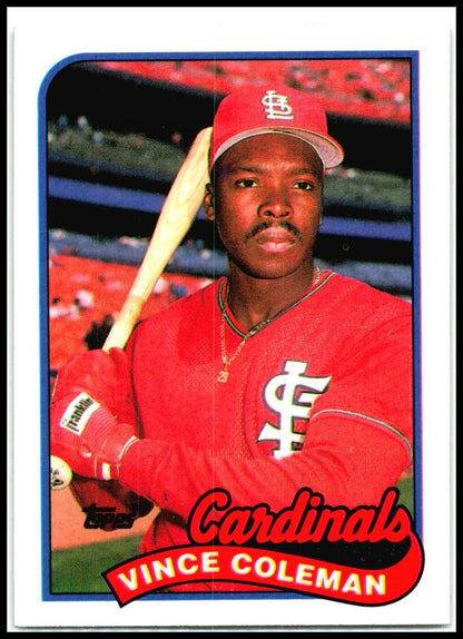 1989 Topps #90 Vince Coleman St. Louis Cardinals