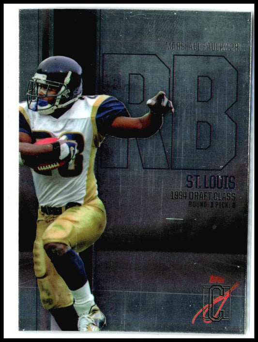 2024 Topps Signature Class Base Chrome Variation #BCV-27 Marshall Faulk Rams