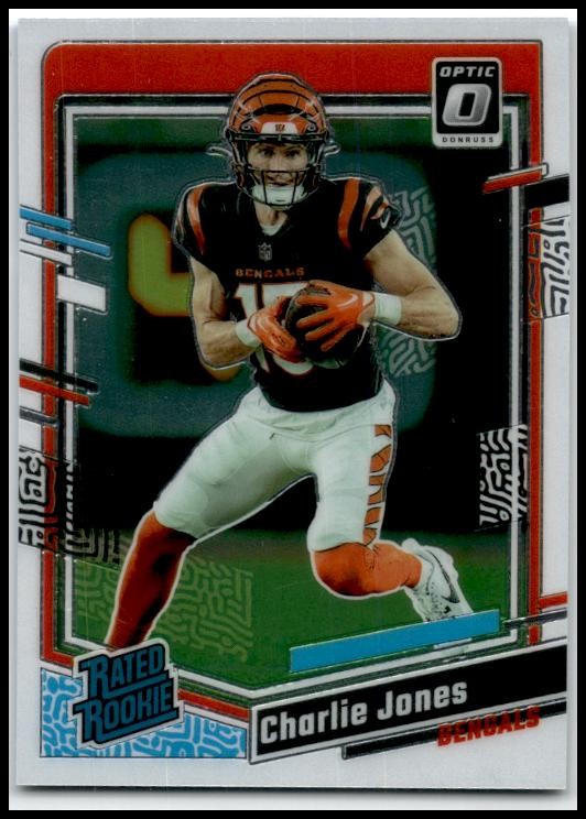 2023 Donruss Optic #223 Charlie Jones Rookie Cincinnati Bengals