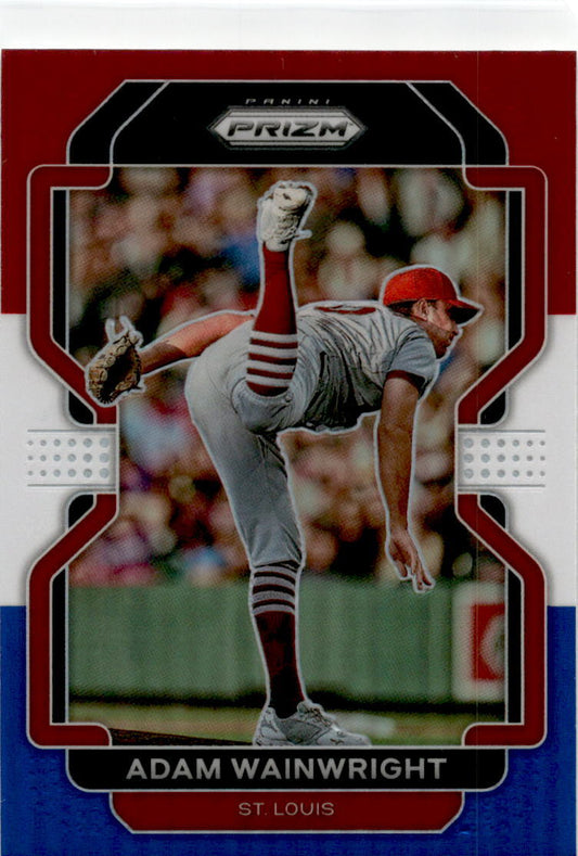 2022 Panini Prizm Red, White, White #26 Adam Wainwright St. Louis Cardinals