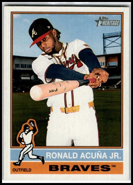 2025 Topps Heritage #367 Ronald Acuña Jr. Atlanta Braves