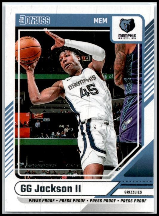 2024-25 Donruss #164 GG Jackson II Memphis Grizzlies