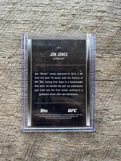 2024 Topps Midnight UFC Twilight Lunar Tide Insert #LT-7 Jon Jones /99