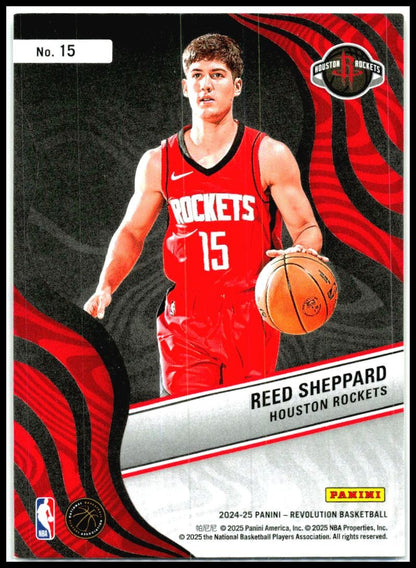 2024-25 Panini Revolution New Wave #15 Reed Sheppard Houston Rockets