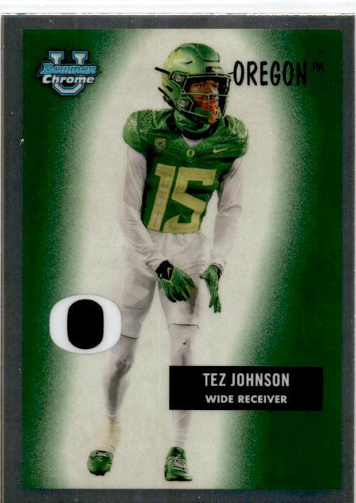 2024 Bowman University Chrome 1955 Bowman Football #55B-17 Tez Johnson Ducks