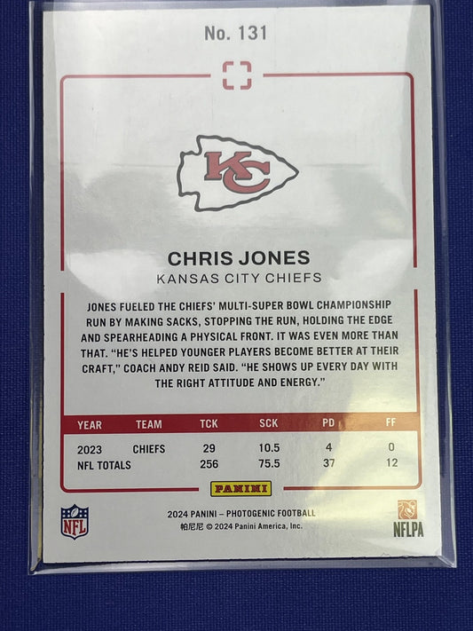 2024 Panini Photogenic #131 Chris Jones Kansas City Chiefs