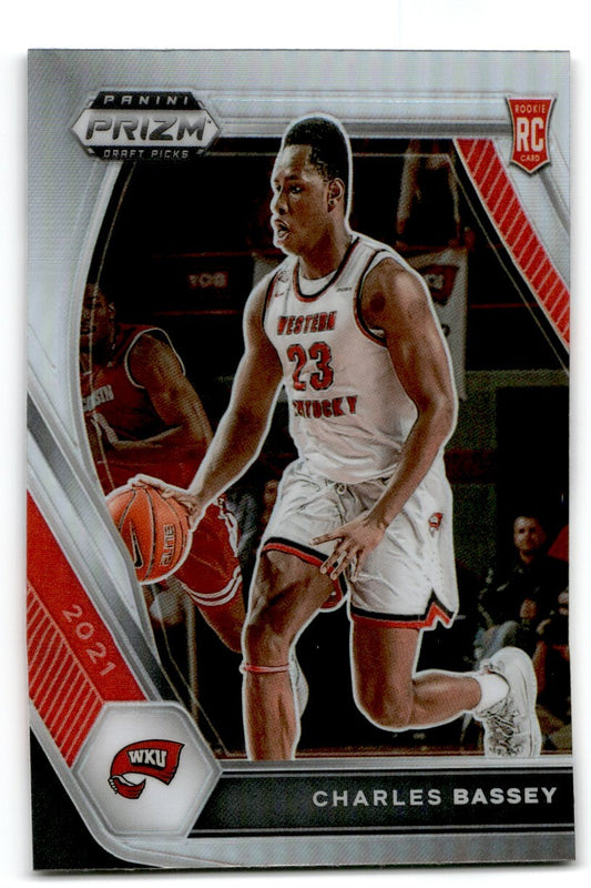 2021-22 Silver Prizm Charles Bassey Western Kentucky Hilltoppers #45