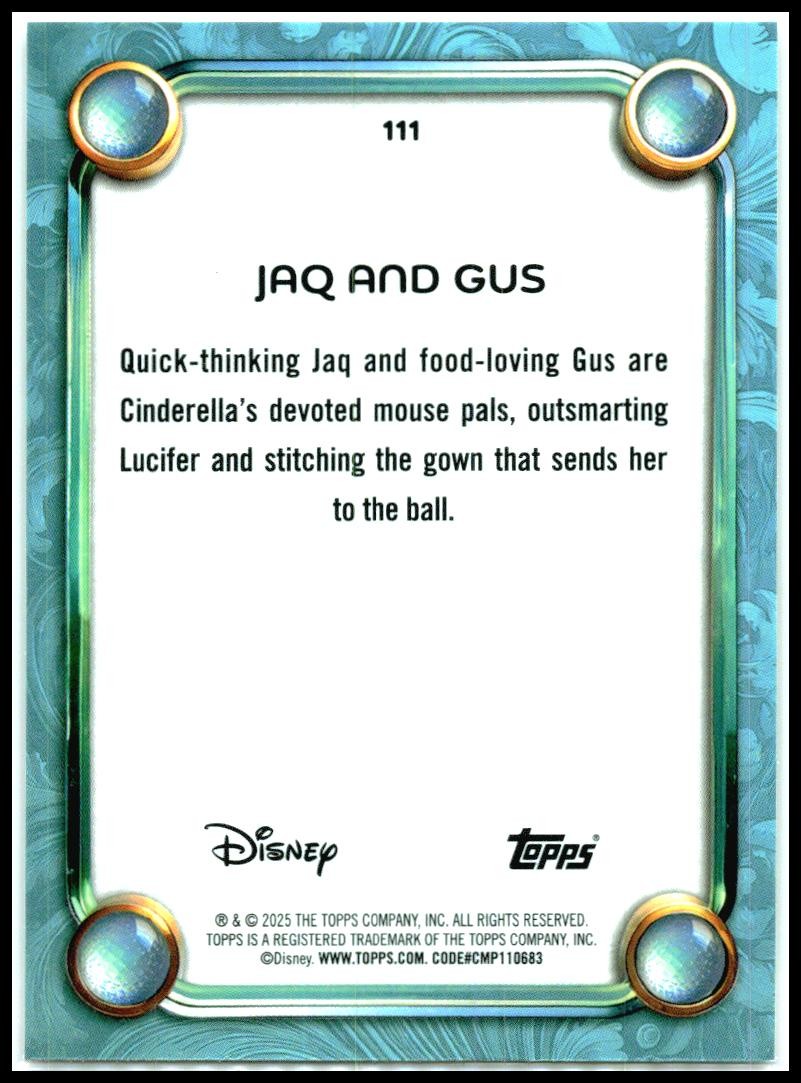 2025 Topps Disney Wonder #111 Jaq and Gus