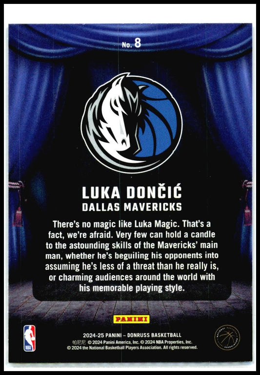 2024-25 Donruss Magicians #8 Luka Doncic Dallas