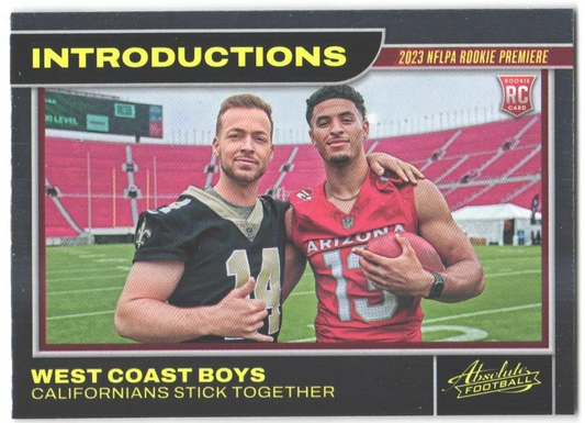 2023 Panini Absolute West Coast Boys #19 Introductions Haener / Wilson