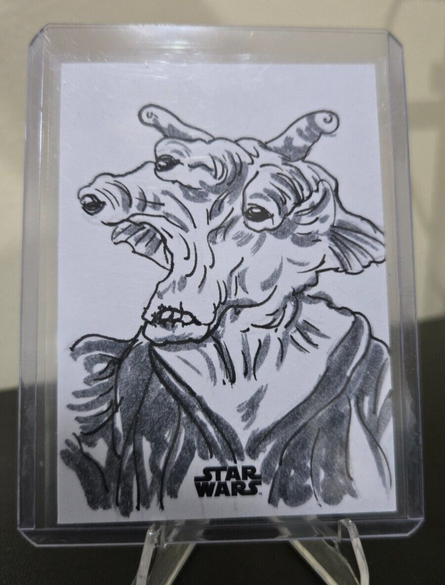 Star Wars High Tek Ree-Yees Sketch Card Artist: Neil Camera 1/1