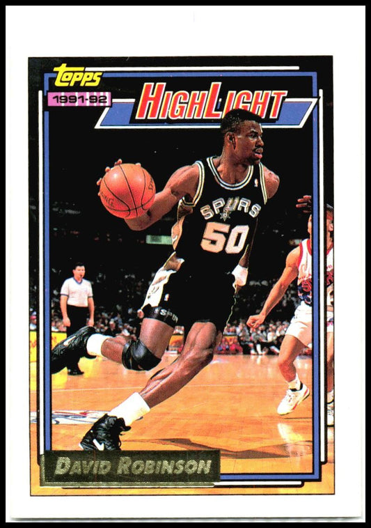 1992-93 Topps Gold #4 David Robinson San Antonio Spurs