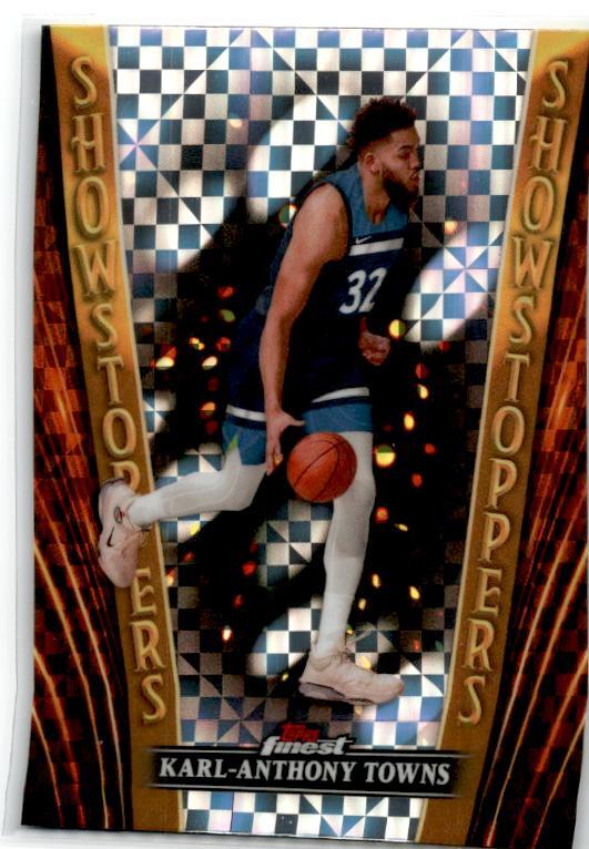 2023-24 Topps Finest Checkboard Showstoppers #SS-8 Karl-Anthony Towns Knicks