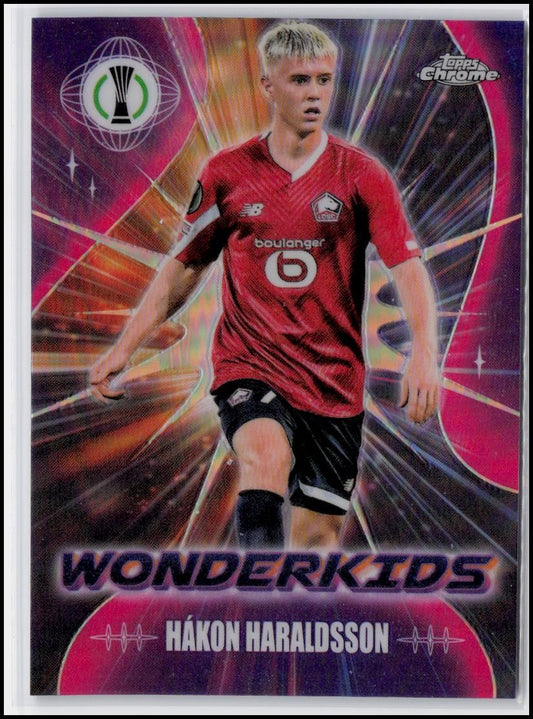 2023-24 Topps Chrome UEFA Club Competitions #WK-5 Hákon Haraldsson Wonderkids