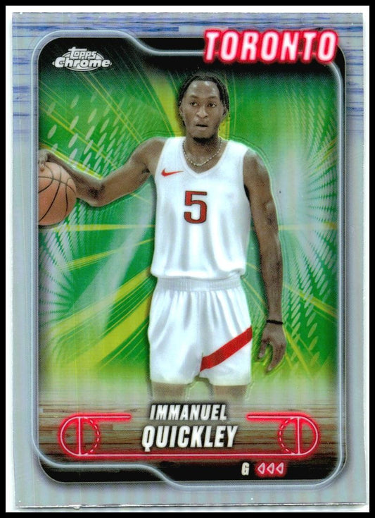 2024-25 Topps Chrome Refractor #57 Immanuel Quickley Toronto Raptors