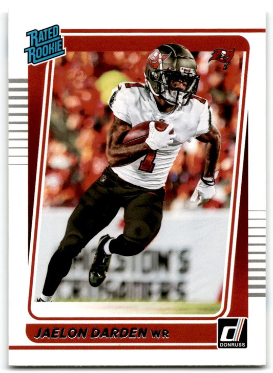 2021 Donruss Rated Rookie Jaelon Darden Rookie Tampa Bay Buccaneers #288