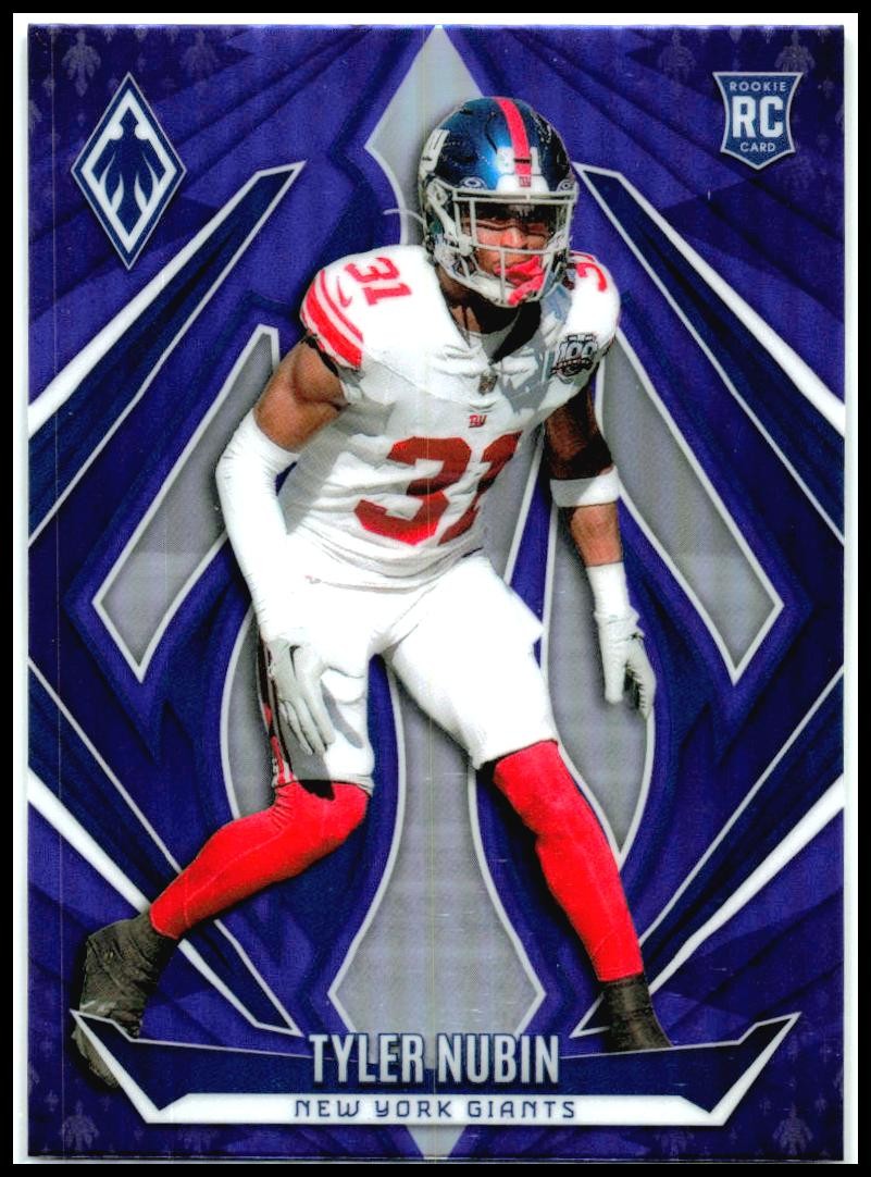 2024 Panini Phoenix Purple #246 Tyler Nubin Rookie New York Giants