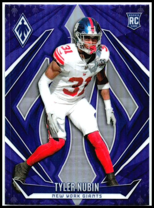 2024 Panini Phoenix Purple #246 Tyler Nubin Rookie New York Giants