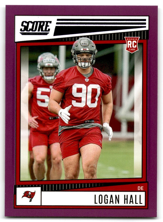 2022 Score Logan Hall Rookie Tampa Bay Buccaneers #359