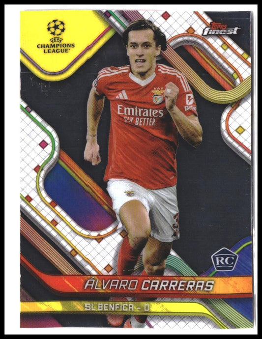 Álvaro Carreras #85 2024-25 Finest UEFA Club Competitions Rookie RC
